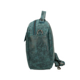 Vera Pelle 6542-PETROLIO Borsa a mano unisex Modello Avelon Gave Lux