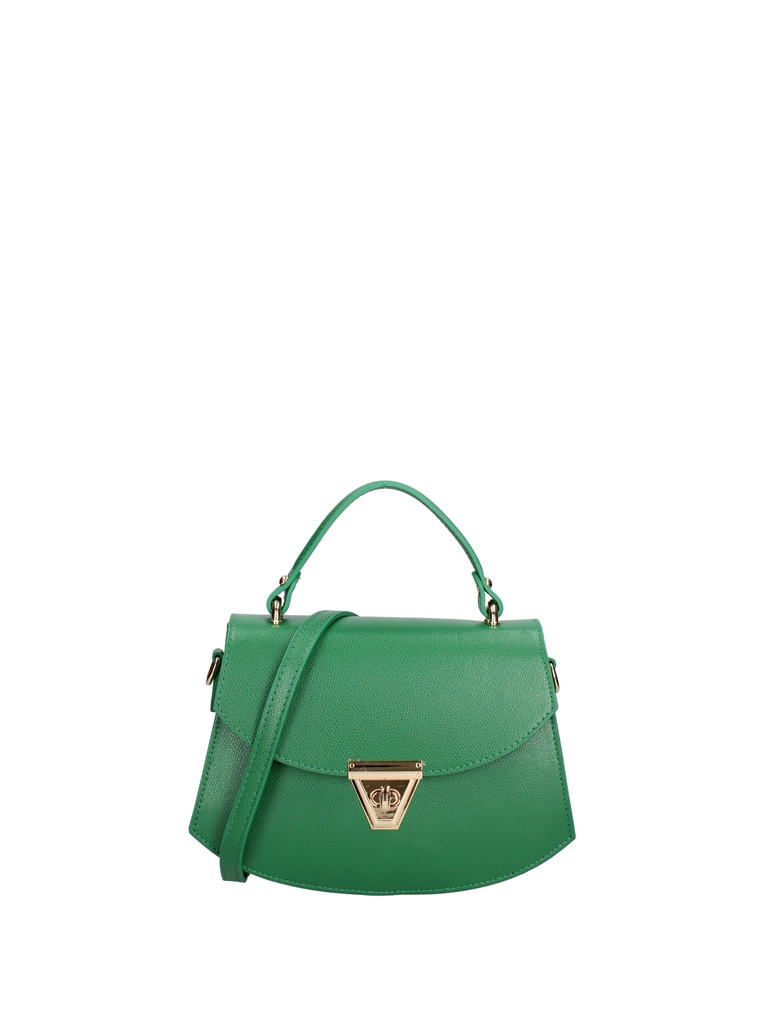 Borsa a mano da donna 100% vera pelle 07202-P 622 VERDE Roberta Rossi