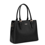 Borsa a mano da donna 100% pelle vegana PU 716-2PT-BLACK Diana&co
