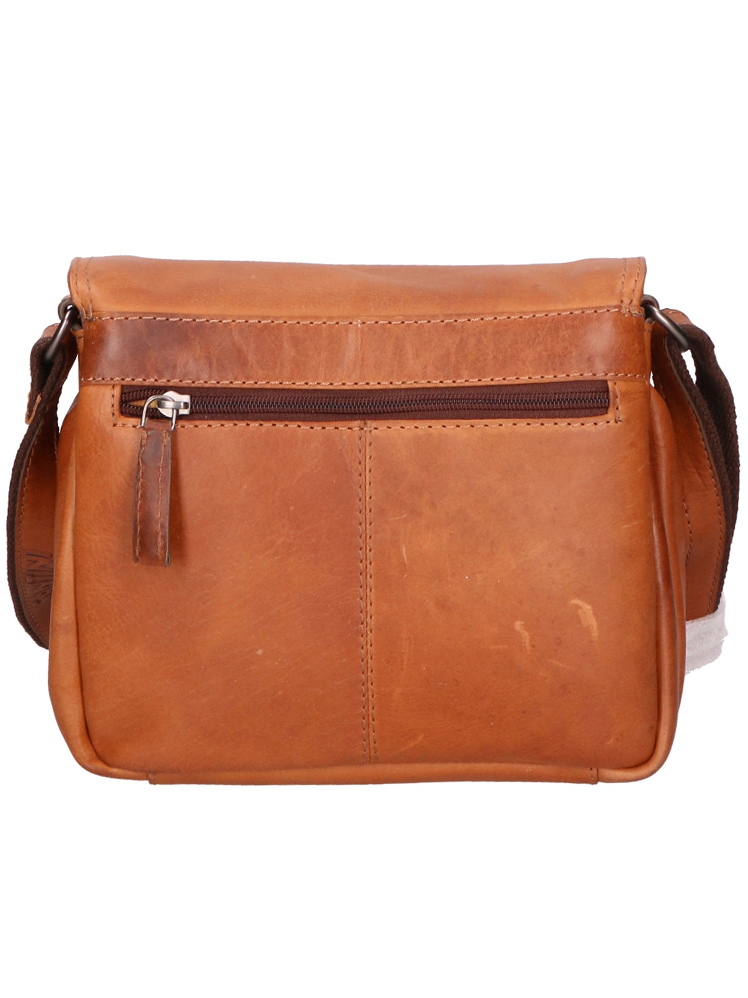 Borsa a tracolla unisex Made in Italy Vera pelle SN5863047-TAN Santini Firenze