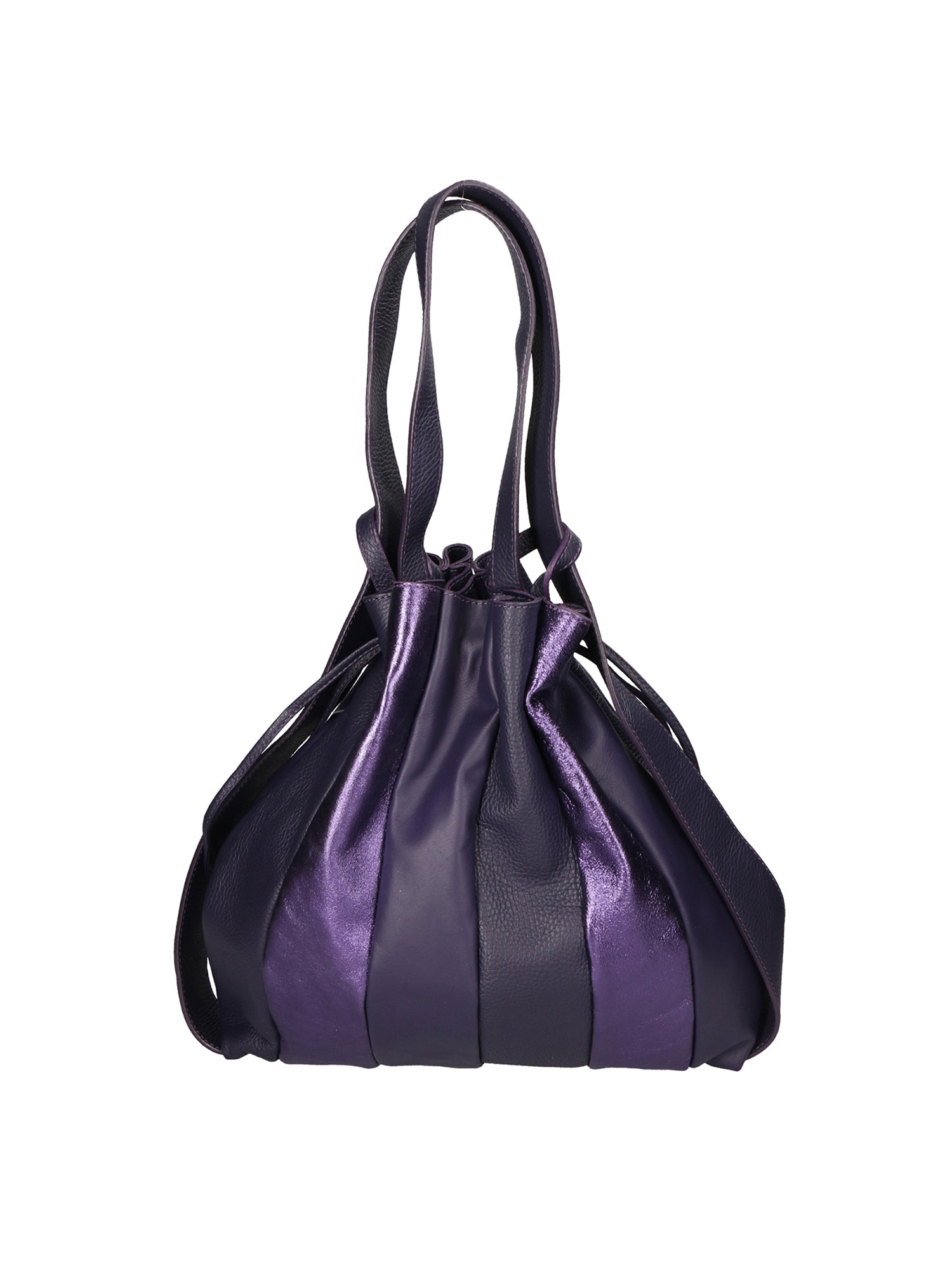 Oceania Borsa a spalla da donna Vera pelle 580041-VIOLA PURPLE Gave Lux