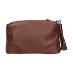 Lidia Borsa a mano da donna Vera pelle 06513-CIOCCOLATO Gave Lux