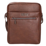 Borsa a tracolla uomo 100% pelle PU PCL3003-COFFEE Northampton Polo Club