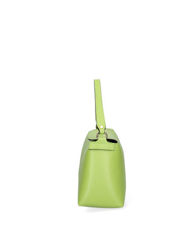 Borsa a spalla da donna Vera pelle 07154-D12 VERDE Roberta Rossi