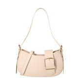 Borsa a spalla da donna 100% vera pelle 07213-L116 BEIGE Roberta Rossi