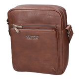 Borsa a tracolla uomo 100% PU Leather PCL3000-COFFEE Northampton Polo Club