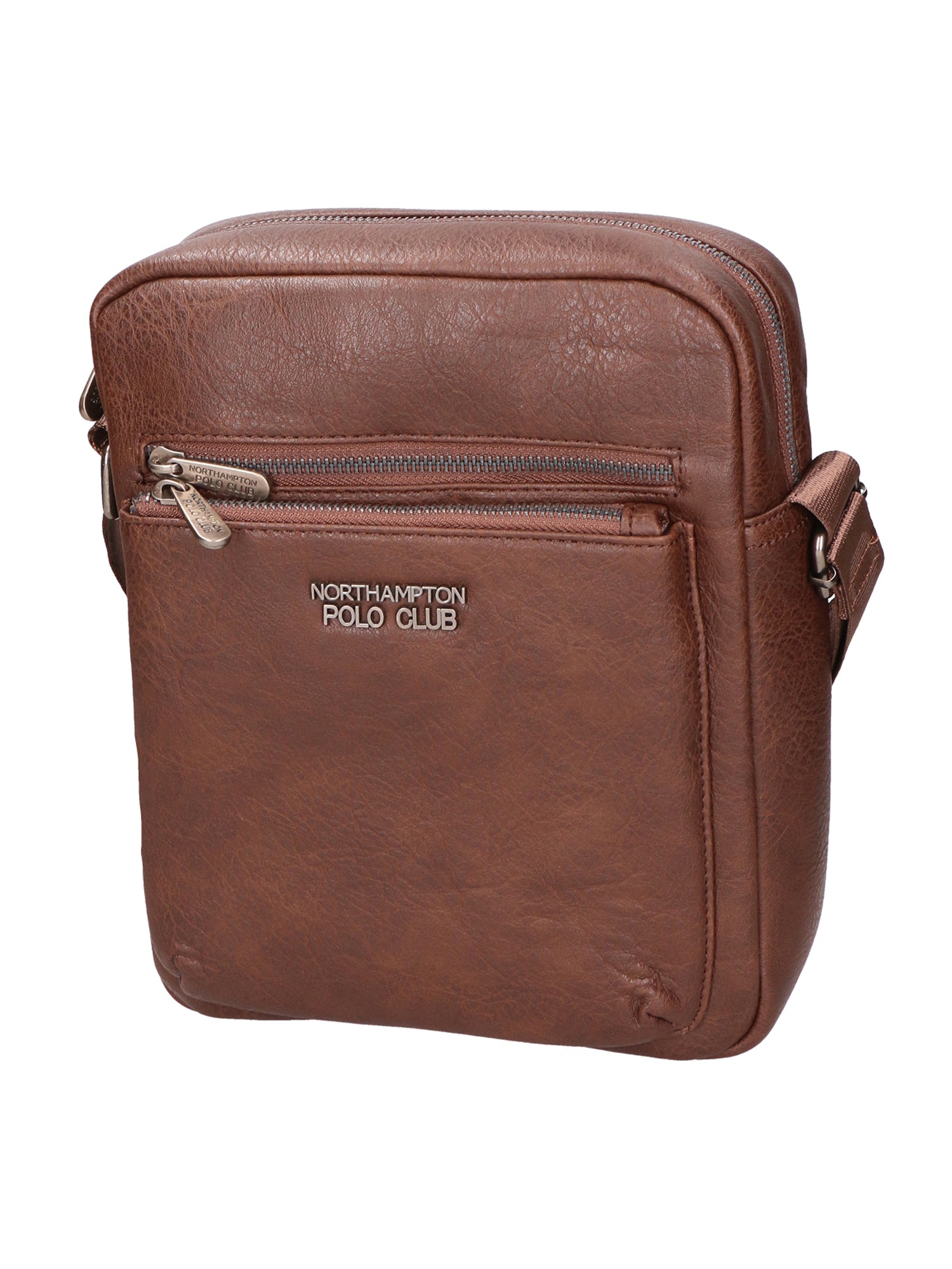 Borsa a tracolla uomo 100% PU Leather PCL3000-COFFEE Northampton Polo Club