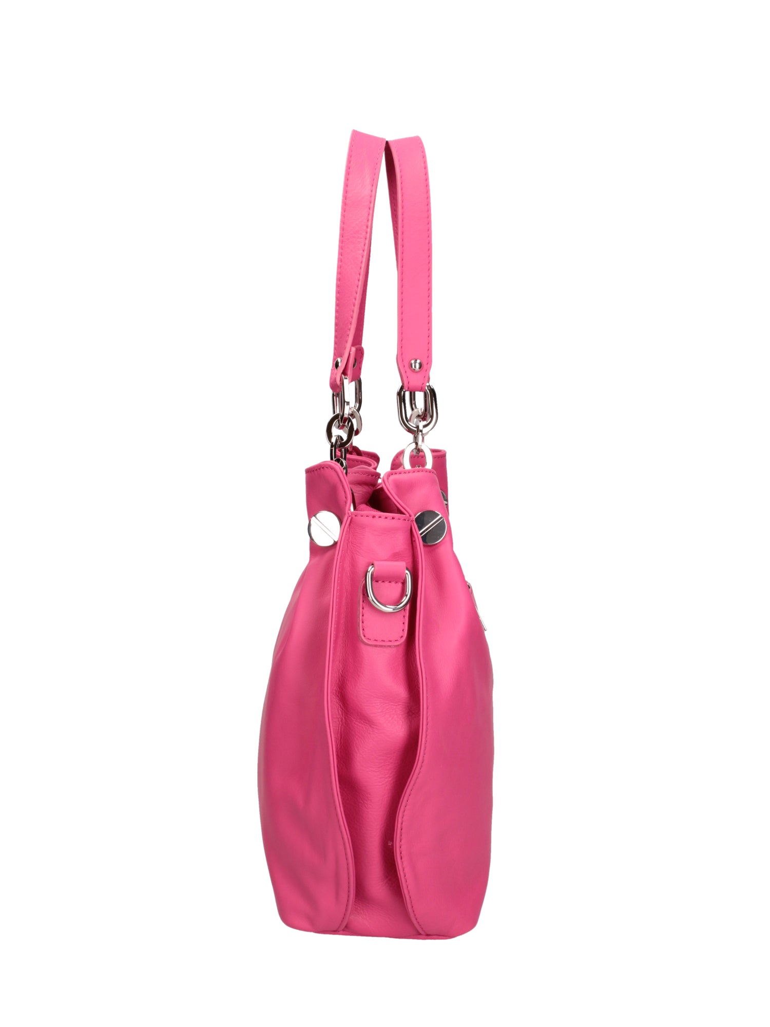 Ereba Borsa a mano da donna Made in Italy 100% pelle 3305-S02 FUXIA Gave Lux