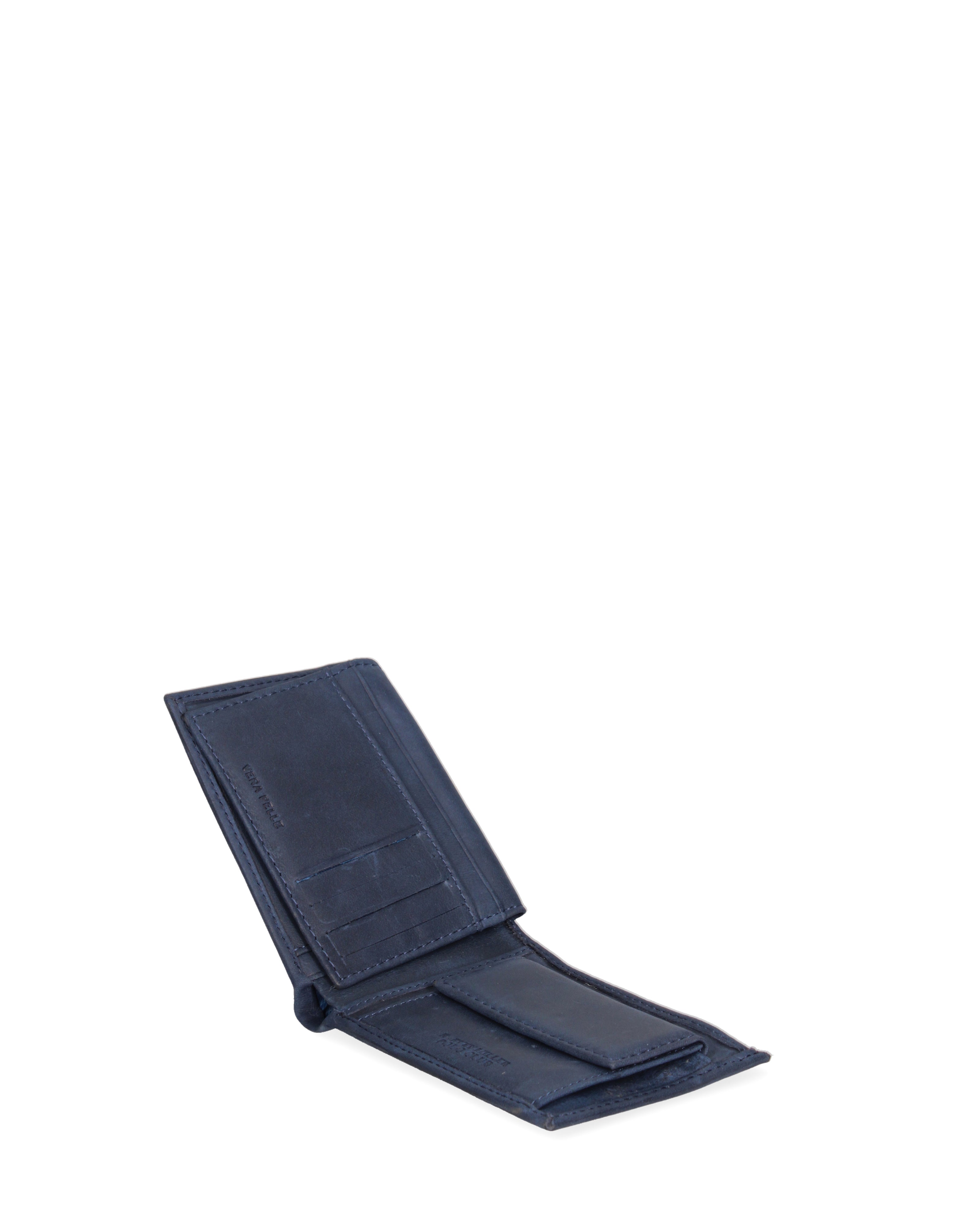 Portafoglio uomo in vera pelle Casual HM1012-489-BLU Harvey Miller Polo Club