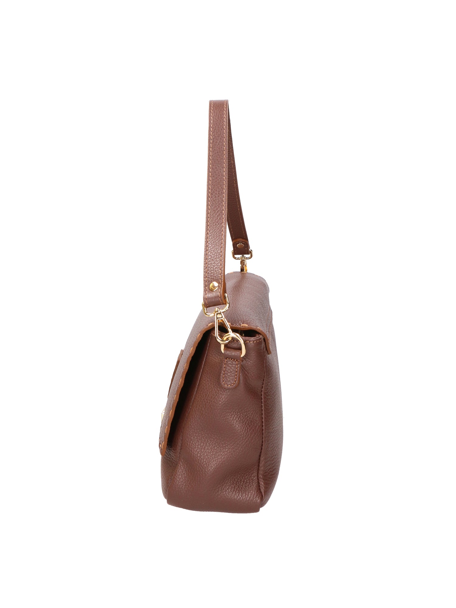 Walda Borsa a spalla da donna Vera pelle 06868-D223 cioccolato Gave Lux