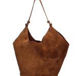 Lisboa Borsa a spalla da donna Pelle Scamosciata 7776-CHOC Gave Lux