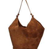 Lisboa Borsa a spalla da donna Pelle Scamosciata 7776-CHOC Gave Lux