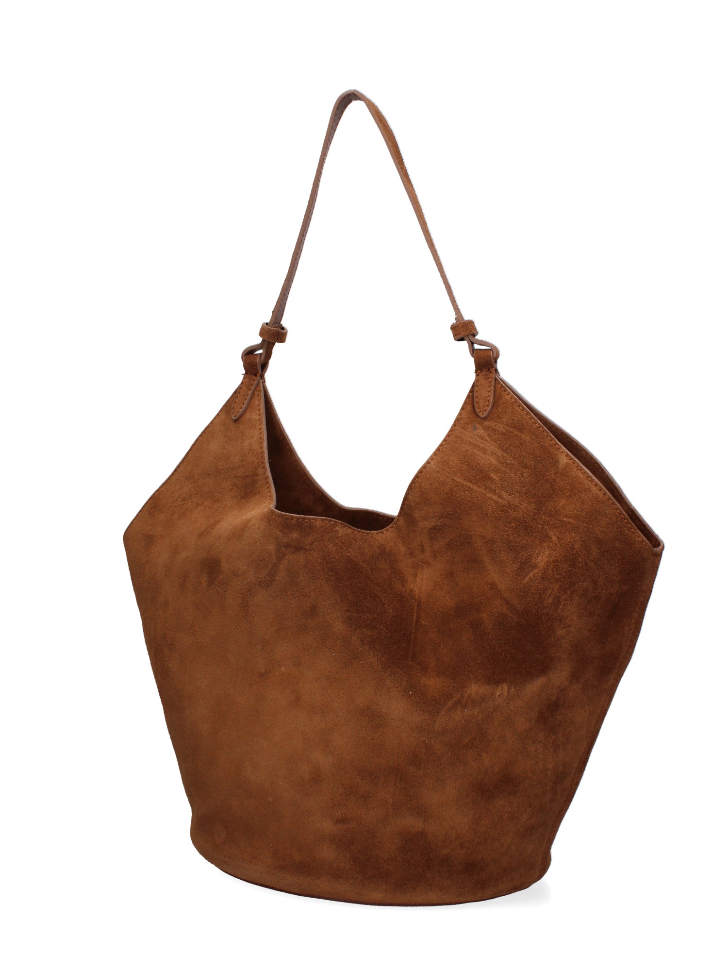 Lisboa Borsa a spalla da donna Pelle Scamosciata 7776-CHOC Gave Lux