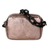 Barbara Borsa a spalla da donna Vera pelle 05706-L005 BRONZO Gave Lux