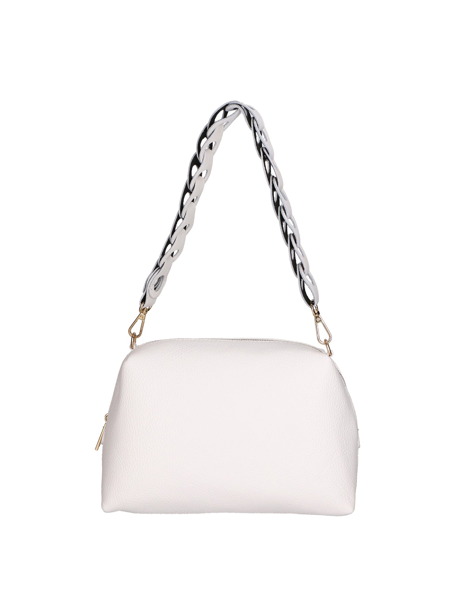 Livia Borsa a spalla da donna Vera pelle 06443-BIANCO Gave Lux