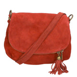 Emanuela Borsa a tracolla da donna Vera pelle 80057-024 ROSSO MEDIO Gave Lux