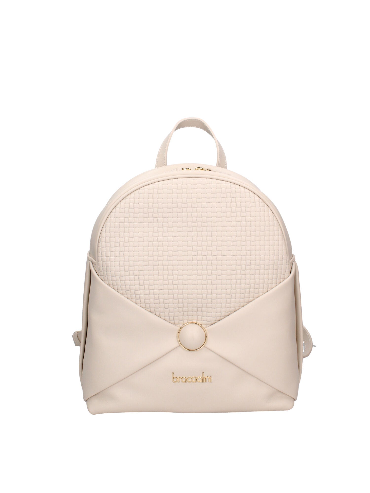 Amaranta B17205-BEIGE Zaino da donna in vera pelle Braccialini