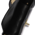 Borsa a mano da donna 100% Pvc FLAT MOON-BLACK + GOLD Marc Ellis