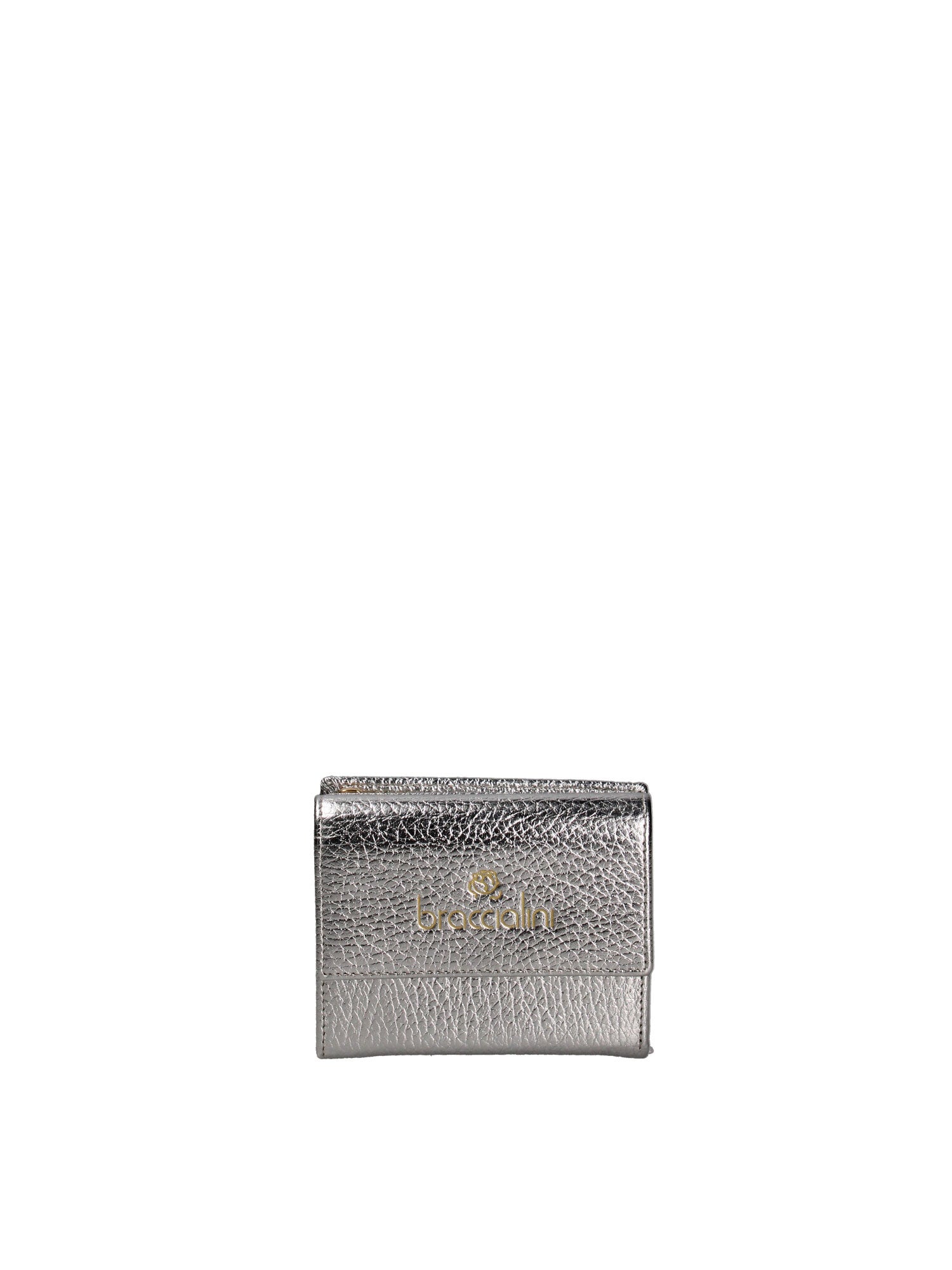 Lunara Ultra B16703GR-ARGENTO Portafoglio donna vera pelle Braccialini