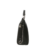 Elga Borsa a spalla da donna Vera pelle 80051-NERO Gave Lux