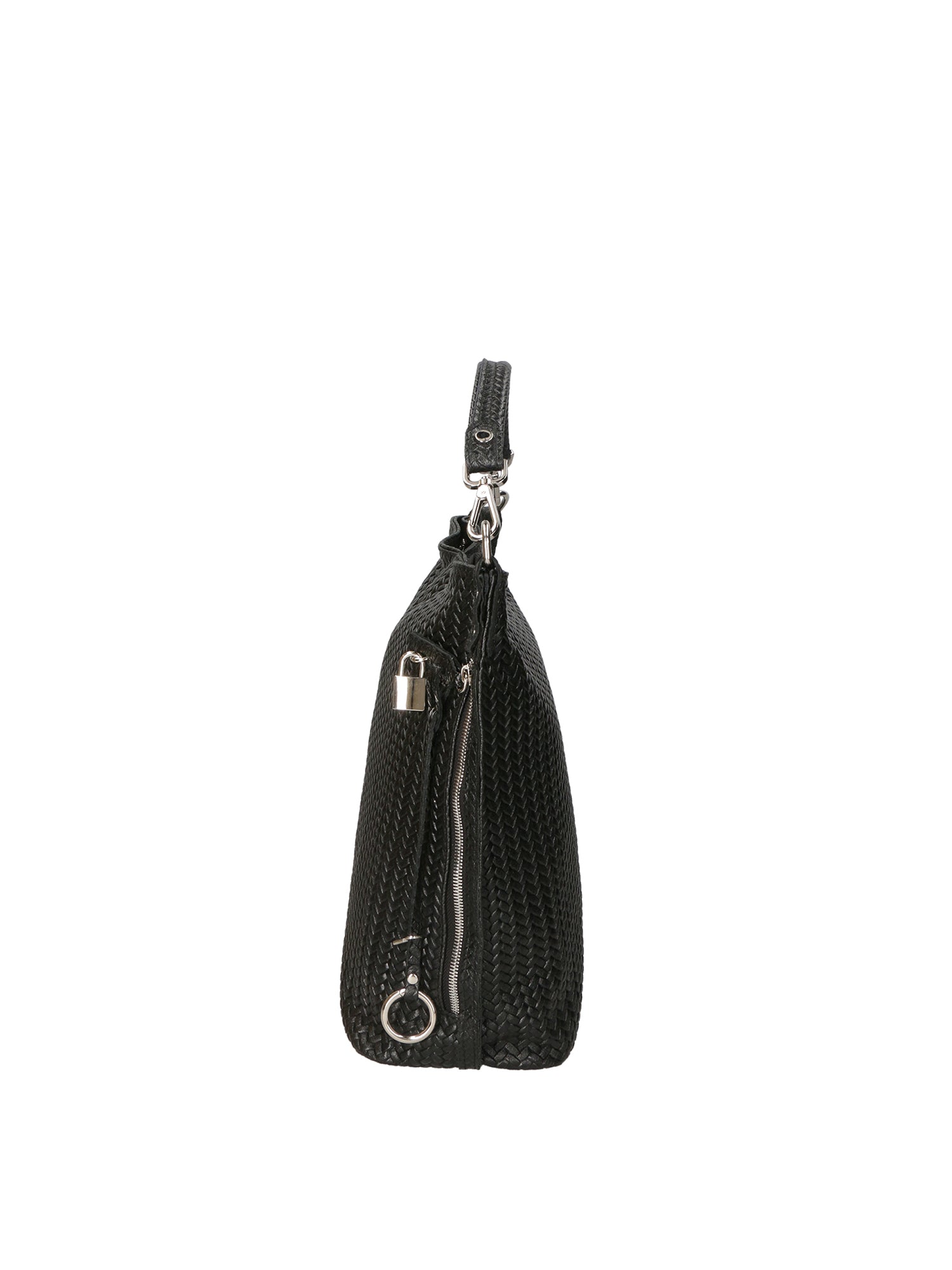 Elga Borsa a spalla da donna Vera pelle 80051-NERO Gave Lux