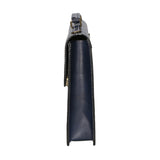 Dafne Borsa da lavoro unisex Vera pelle 7004-BLU Gave Lux
