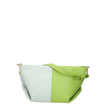 Borsa a spalla da donna Vera pelle 07165-D12 KIWI+D102 CIELO Roberta Rossi