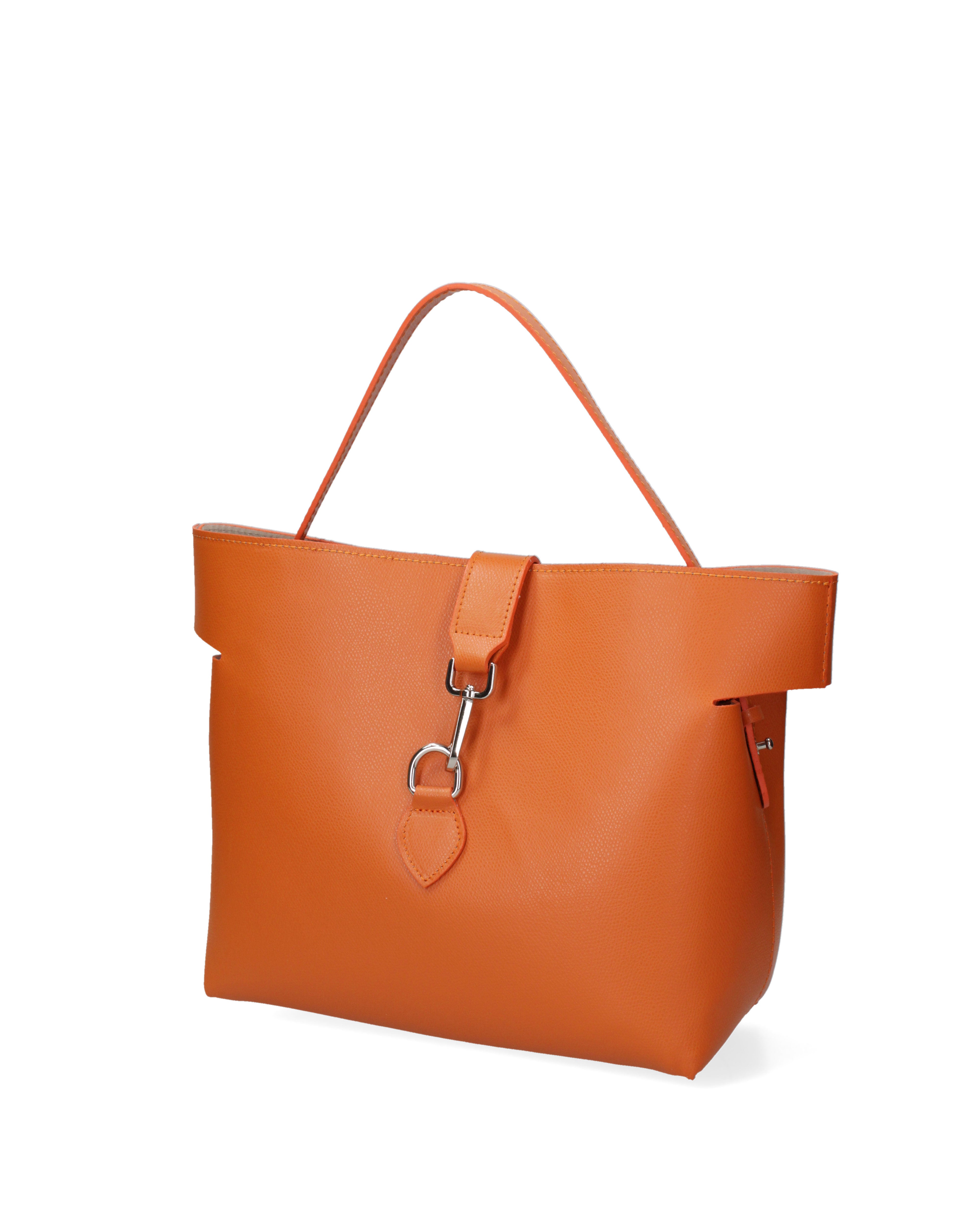 Liviana Borsa a mano da donna Vera pelle 07379-PL29 ARANCIO Gave Lux