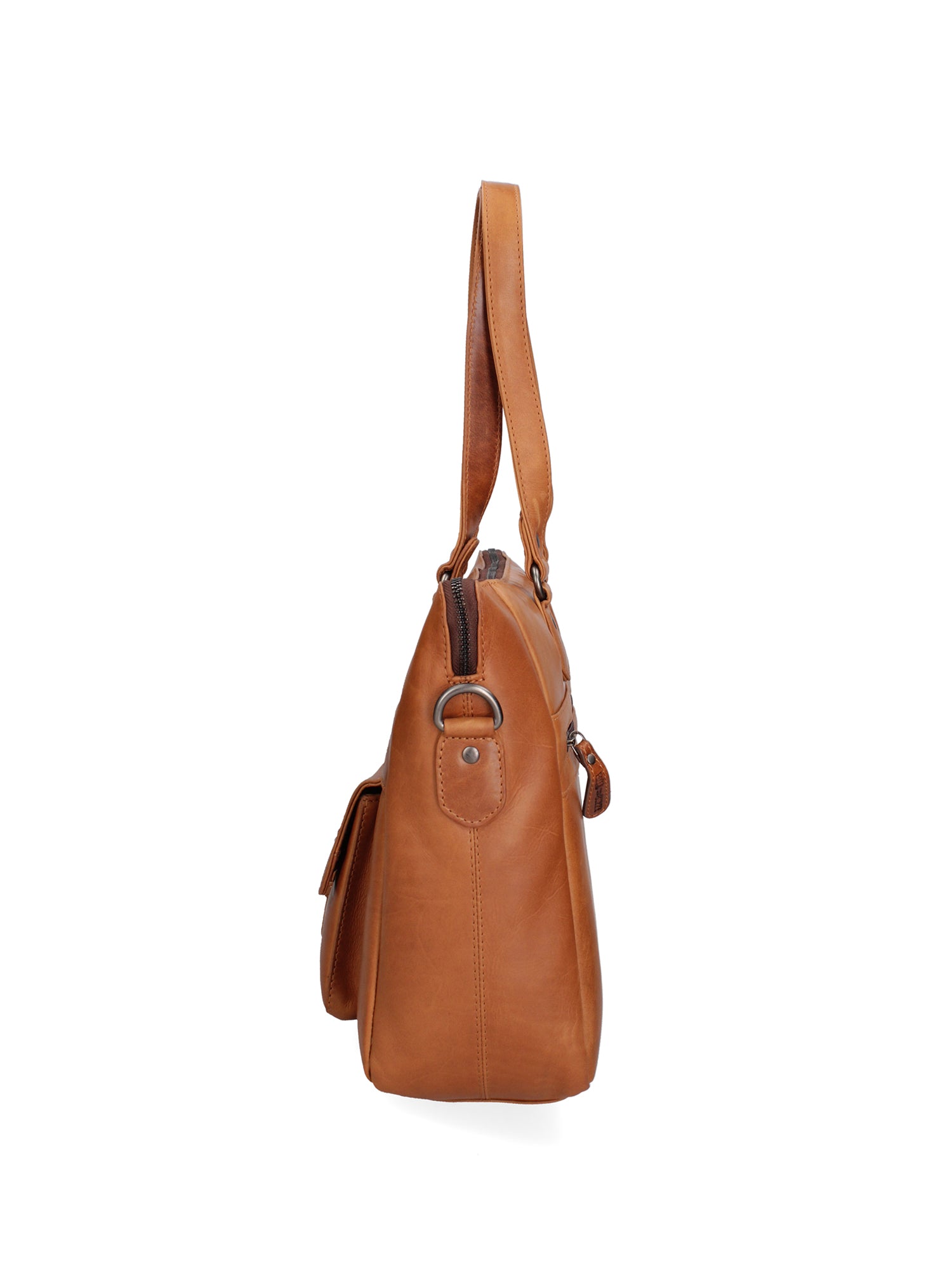 Borsa a spalla uomo in vera pelle Casual HILB-3340-CUOIO Hill Burry