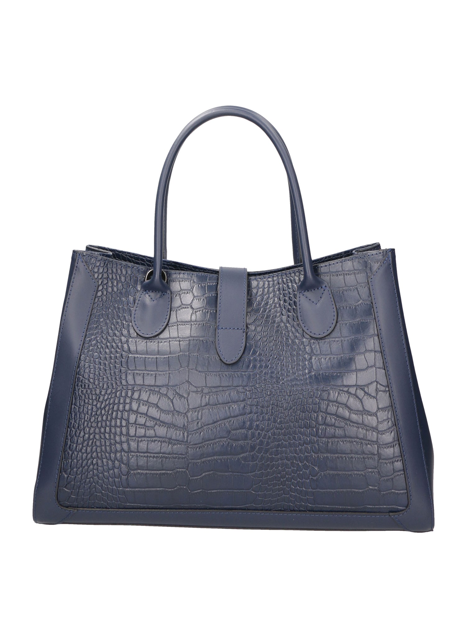 Aurora Borsa a mano da donna Vera pelle croco 05698-C26 BLU SCURO Gave Lux