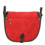 Brigitta Borsa a tracolla da donna Vera pelle 10026-ROSSO RED Gave Lux