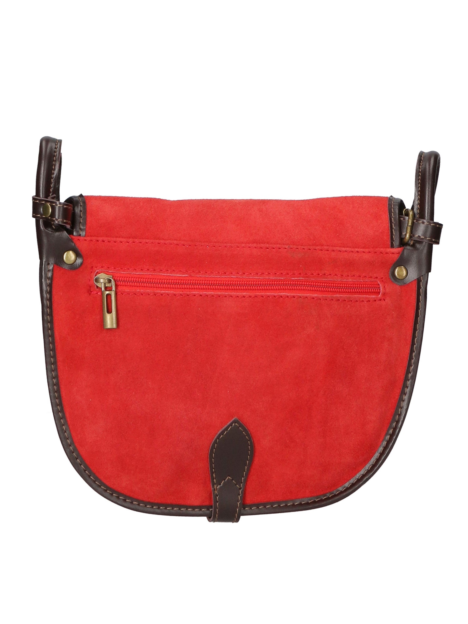 Brigitta Borsa a tracolla da donna Vera pelle 10026-ROSSO RED Gave Lux