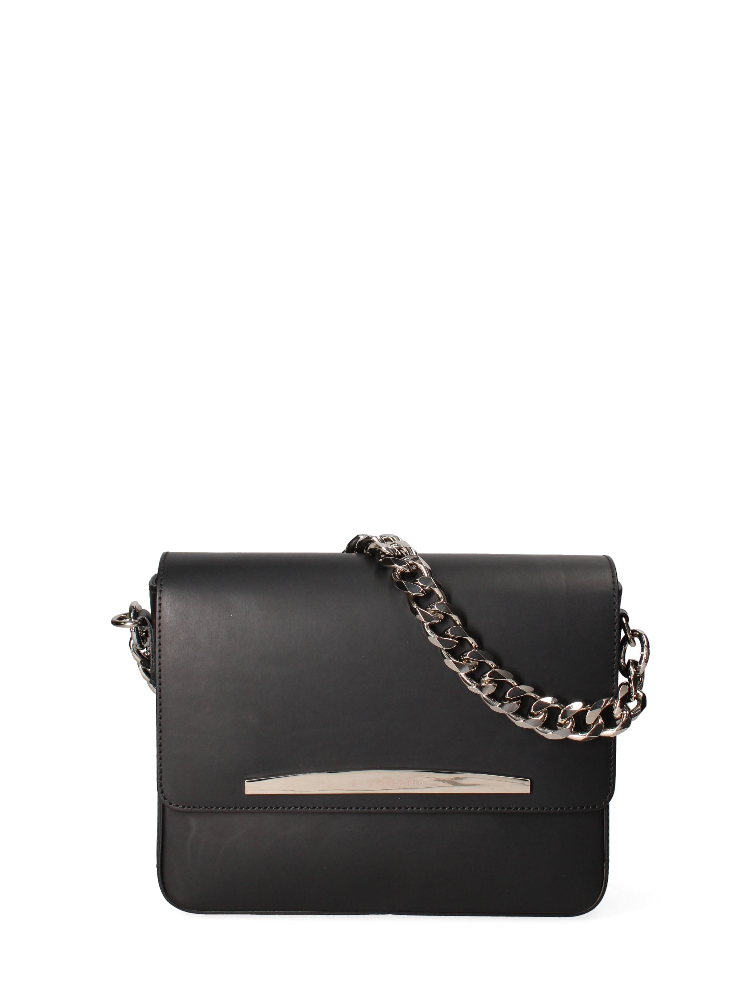 Borsa a tracolla da donna Vera pelle ruga JR-W-1126RU-BLACK-SILVER John Richmond