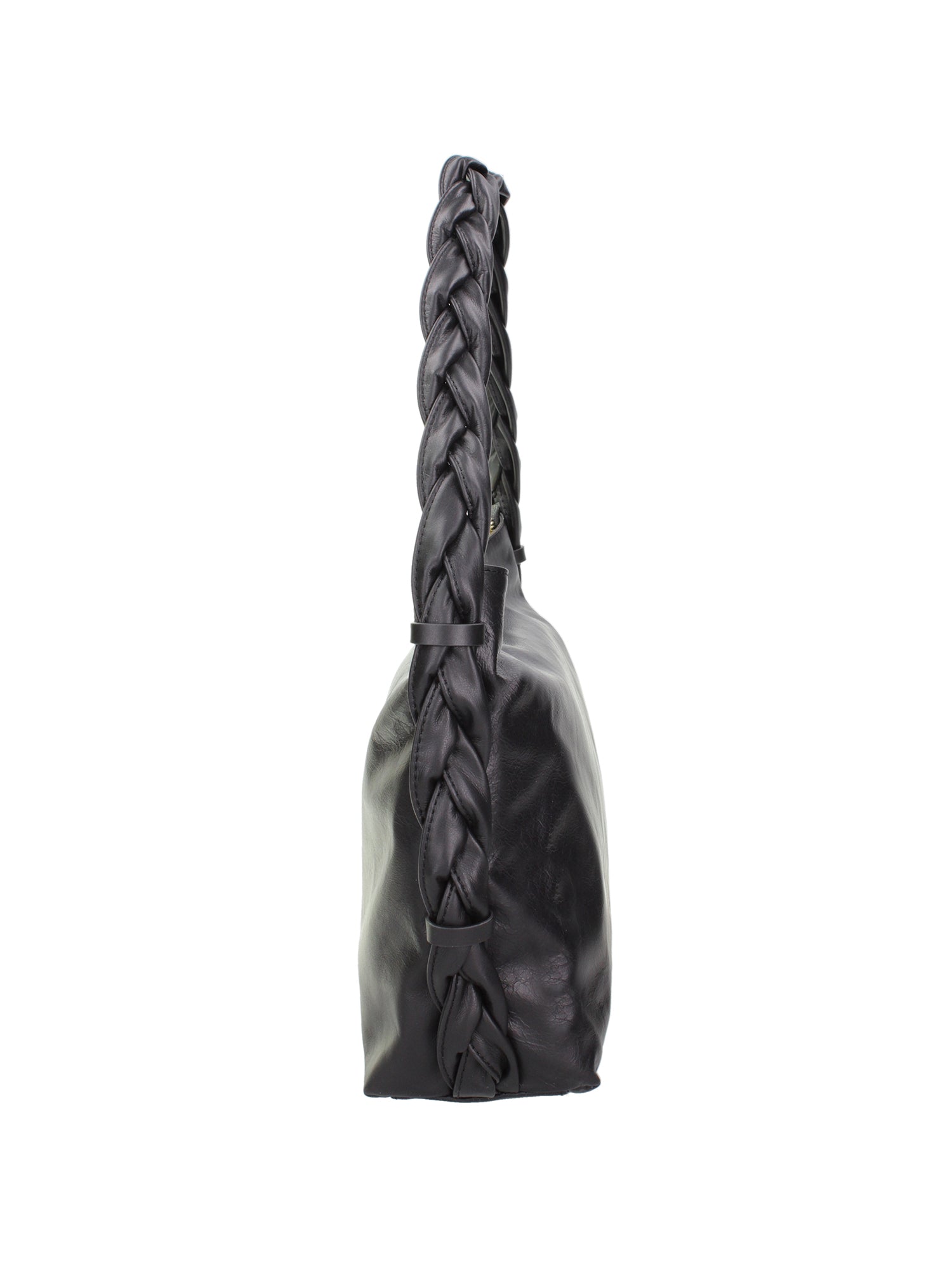 Umbria Borsa a spalla da donna Vera pelle 07169-NERO BLACK Gave Lux