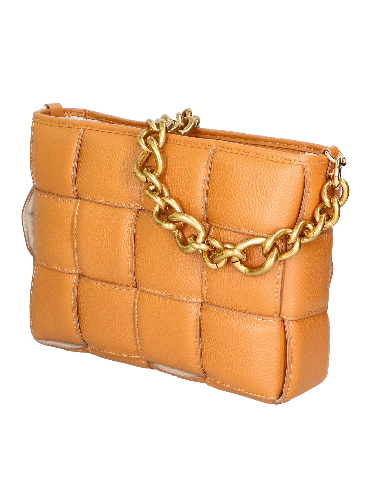 Agostina Borsa a mano da donna Vera pelle 04691-D44 CUOIO COGNAC Gave Lux
