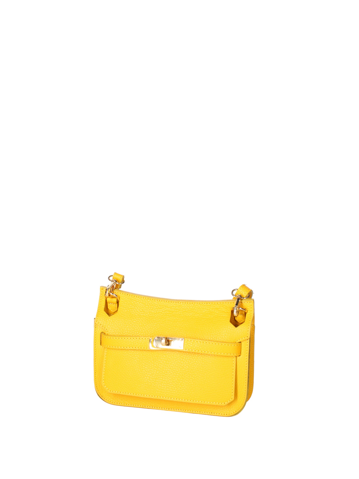 Katie Borsa a tracolla da donna 100% vera pelle 07145-D04 GIALLO Viola Castellani