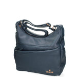 Borsa a tracolla da donna Ecopelle BC1382-BLUE B Cavalli