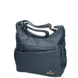 Borsa a tracolla da donna Ecopelle BC1382-BLUE B Cavalli