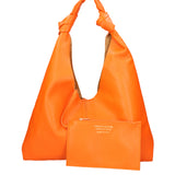 Borsa a spalla da donna 100% vera pelle 07156-D29 ARANCIONE Viola Castellani