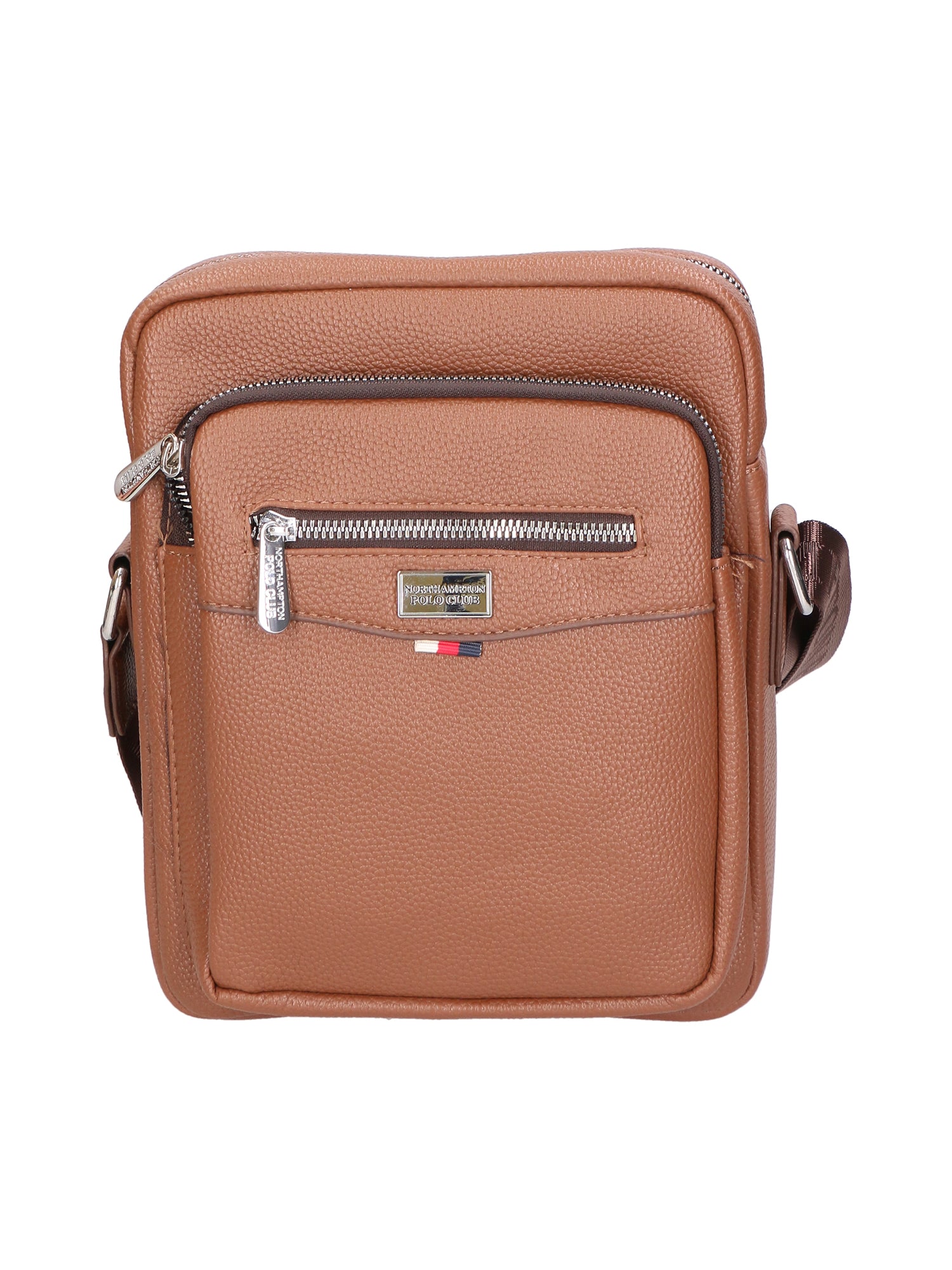 Borsa a tracolla uomo 100% pelle PU PCL3024-KHAKI Northampton Polo Club