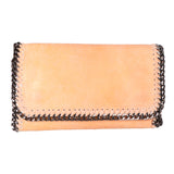 Livorno Borsa a Spalla Donna Vera Pelle 1144-SALMONE Gave Lux
