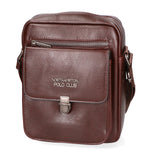 Borsa a tracolla uomo in pelle PU Casual PCL3083-BROWN Northampton Polo Club