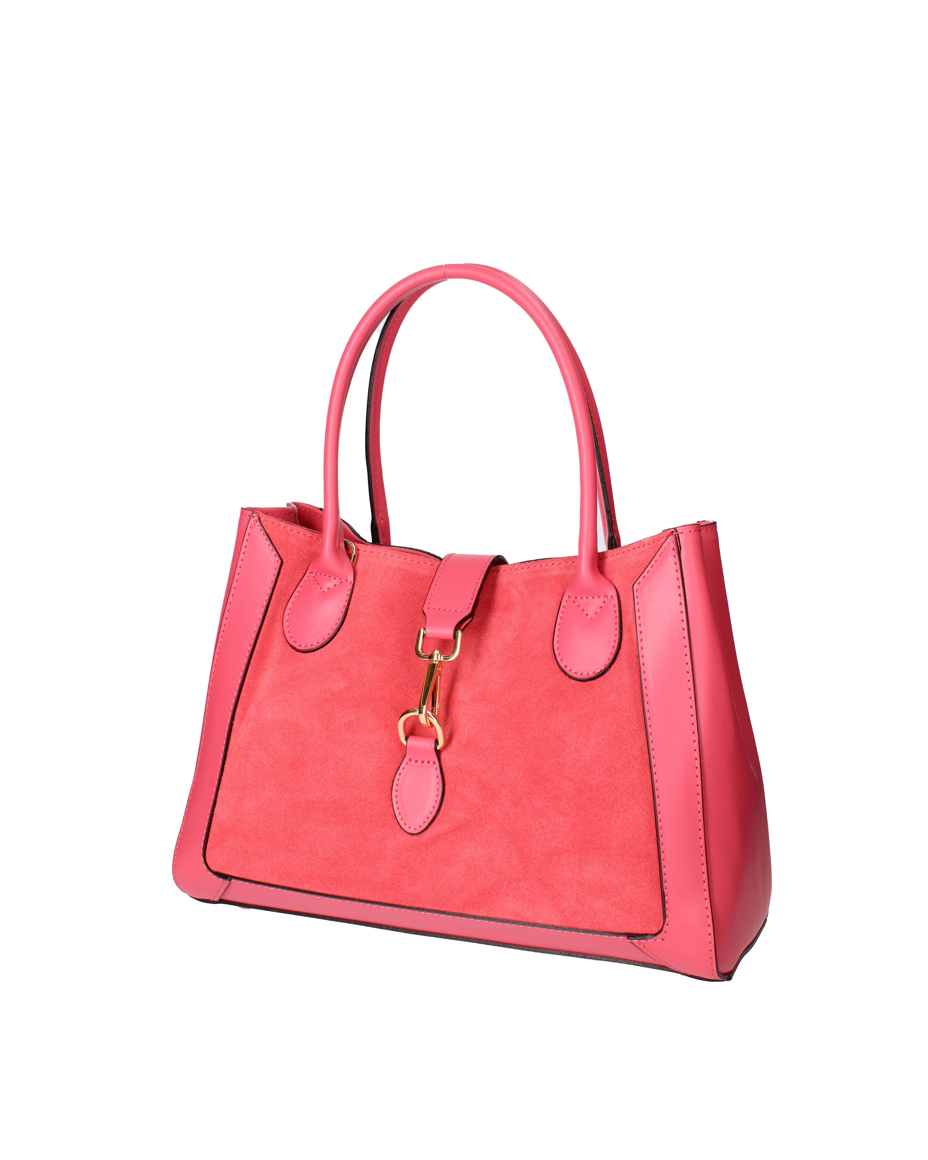 Jordana Borsa a mano da donna Vera pelle e suede 07150-L317 FUXIA Viola Castellani