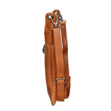 Borsa a tracolla da uomo in vera pelle RFID HILB-6169-CUOIO Hill Burry