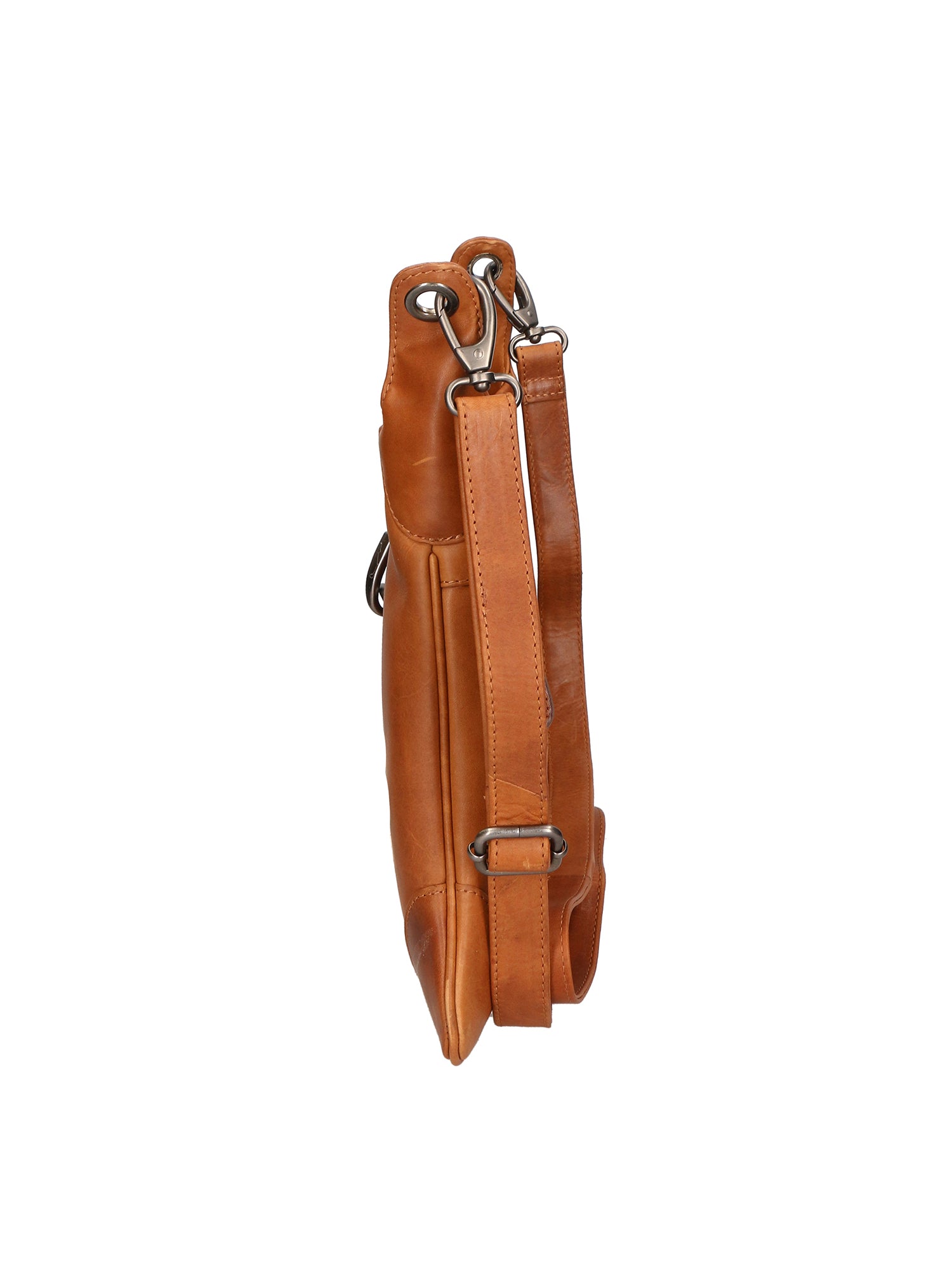 Borsa a tracolla da uomo in vera pelle RFID HILB-6169-CUOIO Hill Burry