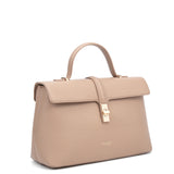 Borsa a mano da donna 100% pelle vegana PU 755-2PT-CAFFELATTE Diana&co