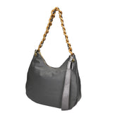 Artemisia Borsa a spalla da donna Vera pelle 05462-S27 GRIGIO L020 FERRO Gave Lux