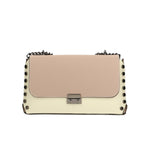 Vera pelle 8641-BEIGE+ROSATA Borsa a tracolla da donna Evanthe Pro Gave Lux