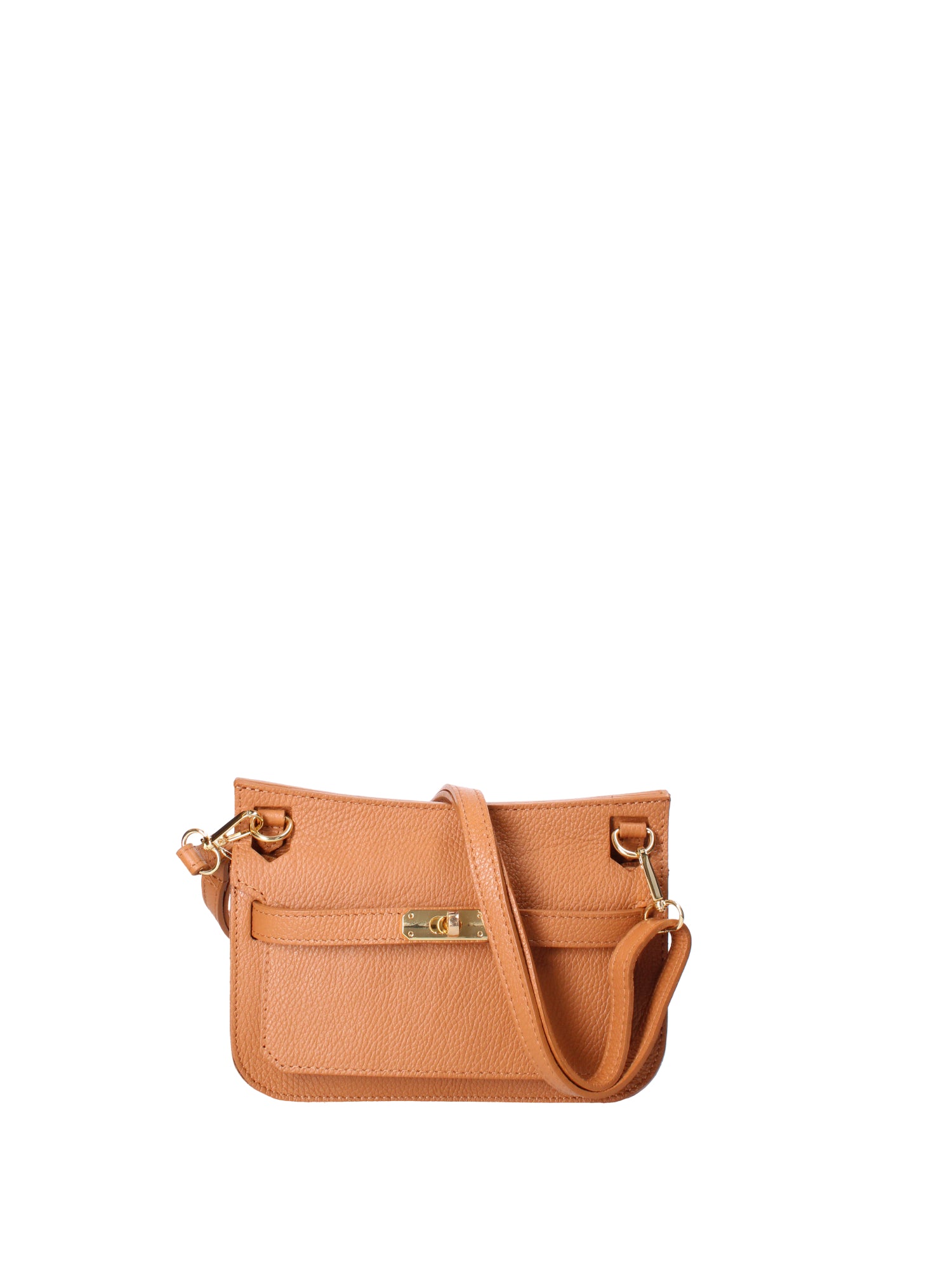 Katie Borsa a tracolla da donna 100% vera pelle 07145-D44 CUOIO Viola Castellani