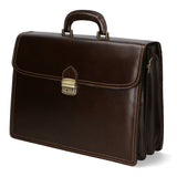 Cesare Borsa da lavoro uomo Vera pelle 7002-T.MORO Gave Lux